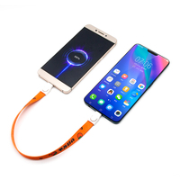 Cordón con Logotipo Personalizado para Regalo Empresarial, Impresión por Sublimación, Cable de Carga USB 2 en 1, Cordón con Cable de Carga