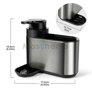 Stainless Steel <b>Kitchen</b> Sink Organizer Sink <b>Caddy</b> <b>Kitchen</b> Soap Dispenser <b>Caddy</b> - Product Image 2
