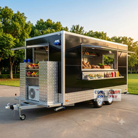 Camion de restauration mobile USA avec cuisine complète, pour snacks, beignets, glaces, hot-dogs, pizzas, burgers, destiné aux restaurants et aux commerçants