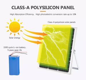 Haute puissance aluminium SMD étanche IP65 100w 150w 200w 300w 400w 500w route commerciale extérieur LED lampadaire solaire - Product Image 3