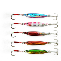 Toonaangevende Lichtgevende Metalen Jigs Jigging Baits 3D Ogen Dreg 25G 6.7Cm Sinking Kunstaas