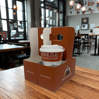 Boîte à café pliée personnalisée avec poignée