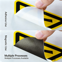 Autocollant d'étiquette de sécurité, en PVC, imperméable, anti-UV, durable, haute visibilité, pour machines, équipements électriques, signalisation de danger