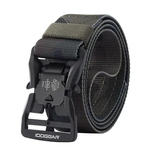 IDOGEAR Magnetic Buckle 1.5" Quick Release Daily Wholesale Black Belt Tactical Belt Magnetic Belt for Men