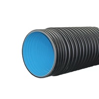 Tuyau ondulé à double paroi en PE100 HDPE pour l'enterrage profond et l'ingénierie des égouts, DN200 DN400 DN800 SN8 SN16, pour usage de drainage