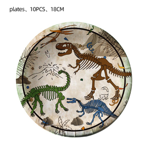   Decoración de Papel con Fósiles de Dinosaurios para Fiestas de Acción de Gracias y San Valentín, Incluye Pancartas y Manteles - Product Image 2