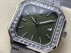 Reloj de cristal mecánico de lujo 5821 ETA 330 alta calidad TW fábrica Frozen Star diamante en forma de T reloj nuevo de acero inoxidable - Product Image 3