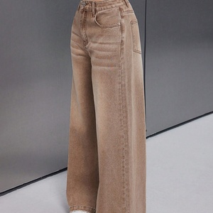 Nouveautés 2025 - Pantalon en jean à jambes larges pour femmes, style streetwear, taille basse, jeans baggy pour femmes - Product Image 4