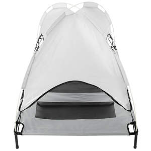 Cama de trampolín portátil para mascotas, hamaca con marco para gatos y cachorros, cubierta con dosel - Product Image 2