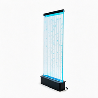 Panneaux muraux à bulles d'eau transparentes LED traditionnels en acrylique, cloison multifonctionnelle pour la décoration de fond de villa, bar, salon
