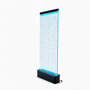 Panneaux muraux à bulles d'eau transparentes LED traditionnels en acrylique, structure de cadre multifonctionnelle à thème artistique, cloison pour villa et bar - Product Image 1