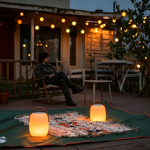 Rechargeable Wireless Speaker <strong>Light</strong> Lamp Remote Controlled Dimmable LED Music Lamp Portable Voice Control <strong>Table</strong> <strong>Light</strong> - Product Image 2