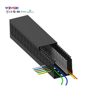 Fabrika çin özel PVC tel trough tel DuctGray mavi beyaz siyah güçlü ve zayıf elektrik ayırma trough pvc kanal - Product Image 1