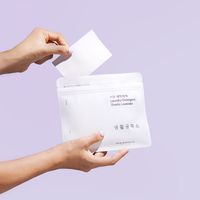Feuilles de lessive à la lavande Living Crafts de qualité supérieure, sans dégâts, pour le voyage, mousse moyenne, marque originale coréenne, prêtes à la vente au détail