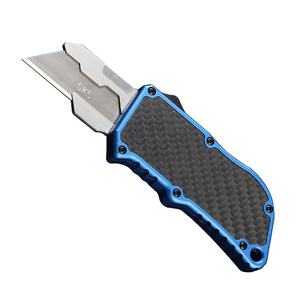 UK-1706 OTF Box Cutter POCKET <span class=keywords><strong>EDC</strong></span> RAZOR DOUBLE ACTION Couteau automatique pour hommes - Product Image 1