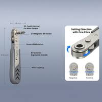 Juego de Destornilladores de Trinquete Multibits AXTH 23 en 1, Herramienta Manual de Precisión, Kit de Reparación Portátil para Mantenimiento en el Hogar y Taller