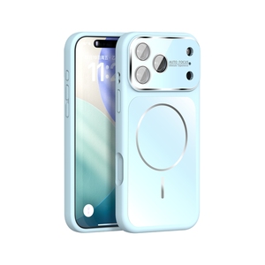 Nouvelle arrivée, coque de téléphone ultra-fine en silicone liquide compatible avec la charge magnétique, coque de téléphone en acrylique avec objectif grand angle pour <span class=keywords><strong>Samsung</strong></span> - Product Image 2