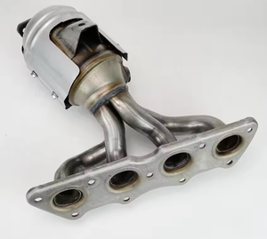 ท่อร่วมไอเสียด้านหน้าแบบไหลสูงเครื่องฟอกไอเสียเชิงเร่งปฏิกิริยาสำหรับ2009-2015 2.4L วาล์ว - Product Image 3
