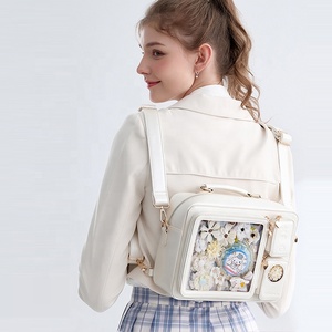 Mochila <span class=keywords><strong>Ita</strong></span> de <span class=keywords><strong>TV</strong></span> personalizada al por mayor, mochila escolar para niñas, mochila con pantalla de Pin de Anime, bolso de hombro convertible, MOQ bajo de alta calidad - Product Image 6