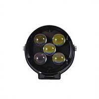 Projecteur LED à 7 lentilles, phare rond, lentille optique, faisceau focalisé, lampe auxiliaire