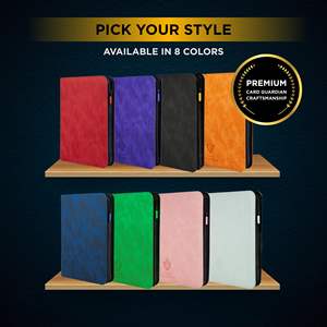 Classeur de qualité supérieure à 9 poches avec fermeture à glissière pour 504 cartes Pochettes à chargement latéral pour les jeux de cartes à collectionner TCG <span class=keywords><strong>Exo</strong></span>-Tec Album Material - Product Image 6