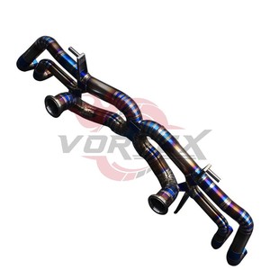 ท่อไอเสียไทเทเนียม Vortex สำหรับ LP610-4 Lamborghini Huracan LP580-2เผาท่อตรงสีฟ้า catback ท่อคู่ X - Product Image 4