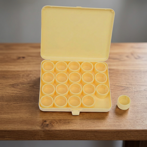 Caja de Almacenamiento de Plástico con 20 Contenedores Redondos para Joyería, Piezas de Relojería, Cuentas y Herramientas Pequeñas | GS1926 - Product Image 3
