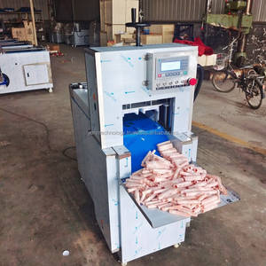 Trancheuse commerciale automatique de tranche de viande congelée Trancheuse de viande congelée Trancheuse de bacon de rouleau de viande d'acier inoxydable - Product Image 1