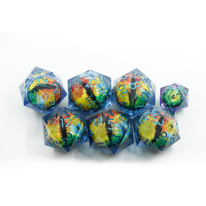 Dés à 20 faces personnalisés, grands dés polyédriques en résine, faits à la main, personnalisables pour les jeux de rô<span class=keywords><strong>le</strong></span> sur table Dungeons and Dragons - Product Image 5