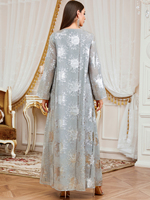 Nouvelle robe élégante musulmane de Dubaï, robes élégantes pour femmes, patchwork brillant, caftan de Dubaï, femme