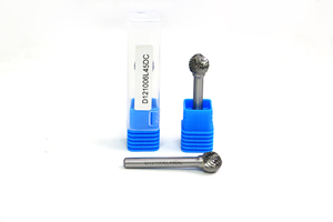 Fresa Rotativa de Carburo con Punta Esférica D121006L45DC, para Fabricación de Moldes en EE. UU., Herramienta de Pulido Rápido de Metal con Dientes Cruzados - Product Image 2
