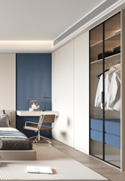 Armoire suspendue réglable en bois minimaliste professionnelle pour chambre à coucher, 2 tiroirs, autoportante, durable, écologique, mobilier de maison