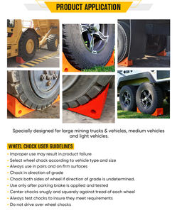 <span class=keywords><strong>Cale</strong></span> <span class=keywords><strong>de</strong></span> <span class=keywords><strong>roue</strong></span> en polyuréthane <span class=keywords><strong>de</strong></span> 10 tonnes pour camion, <span class=keywords><strong>remorque</strong></span> et équipement <span class=keywords><strong>de</strong></span> stationnement <span class=keywords><strong>de</strong></span> véhicules miniers - Product Image 5