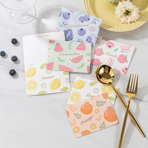 <span class=keywords><strong>Carte</strong></span> de vœux en papier écologique gaufré motif fruits - <span class=keywords><strong>Carte</strong></span> <span class=keywords><strong>cadeau</strong></span> universelle à personnaliser pour le Ramadan, Pâques, les anniversaires et bien plus encore - Product Image 3
