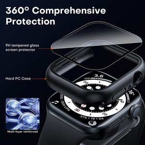 Étui de protection d'écran en électroplaqué pour Apple Watch Series 12 SE 4, coque intégrale pour montre 46MM 42MM 44MM 40MM - Product Image 3
