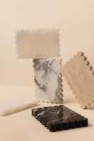 Nodic Rectangle rond carré festonné plateau pierre naturelle bijoux plaque Platon Onyx marbre plateau luxe décor à la maison vanité plateau
