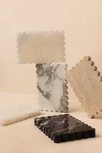 Bandeja festoneada cuadrada redonda rectangular Nodic, placa de joyería de piedra Natural, bandeja de mármol de ónix de Platón, bandeja de tocador de decoración de lujo para el hogar - Product Image 6