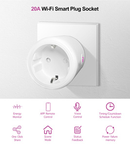 Tuya <strong>WiFi</strong> Smart <strong>Plug</strong> Smart Home Universal Energy Monitoring Power Strip Multi Remote Control - Product Image 2