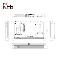 KTB - Carcasa de Montaje en Rack de 19 Pulgadas y 1U, N100/j6412/I5/I7, Sistema Operativo Windows/Linux, PC Industrial Confiable, Computadora Industrial de Núcleo I7 Montada en Rack
