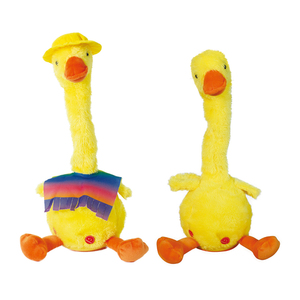 Bébé Électrique Musical Danse Jaune Canard Mignon Doux Animal En Peluche Apprendre À Parler Enregistrement Balançoire Pet Enfants Parler Canard Jouet - Product Image 2
