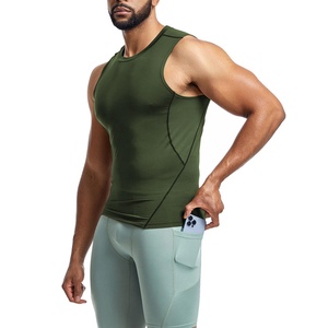 Débardeur de sport pour homme, style décontracté, respirant, à séchage rapide, personnalisable avec logo, idéal pour la salle de sport, le fitness et le basketball. - Product Image 6