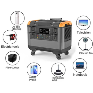 Di Động 3000W Năng Lượng Mặt Trời Trạm Điện EU Ổ Cắm Cổng Thông Tin Máy Phát Điện Cho Nhà Sử Dụng Xe Năng Lượng Mặt Trời Bảng Điều Khiển Nguồn 2688wh Năng Lượng Hệ Thống Lưu Trữ - Product Image 4
