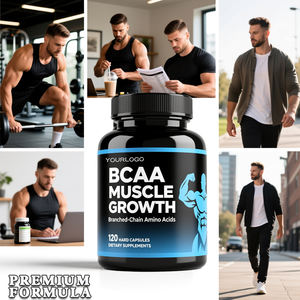 BCAA Pro Acides aminés essentiels 120 capsules Complément sportif OEM ODM Récupération musculaire adulte Augmentation de l'énergie Endurance - Product Image 2