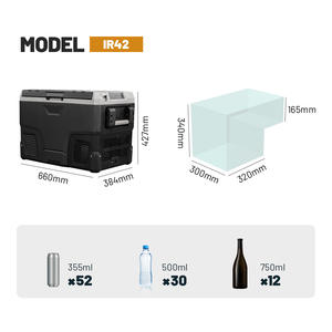 Réfrigérateur de voiture Alpicool IR42 à compresseur 12v, design élégant, portable, congélateur de voiture, réfrigérateur de camping en plein air - Product Image 2