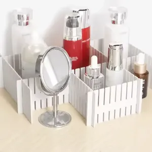 4 pièces de séparateurs de <span class=keywords><strong>tiroir</strong></span> en plastique réglables pour sous-vêtements, chaussettes, organisateur, séparateurs de <span class=keywords><strong>tiroir</strong></span> de rangement découpables en <span class=keywords><strong>DIY</strong></span> - Product Image 6