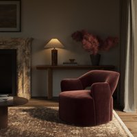 Fauteuil pivotant en velours de luxe, fauteuil design moderne pour salon, canapés et chaises d'hôtel