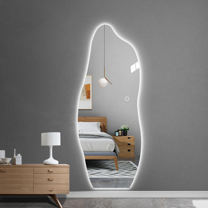 Tùy chỉnh kích thước tường LED mặc quần áo Gương thông minh chiếu sáng đầy đủ chiều dài treo tường defogger độc đáo không Khung Gương phòng tắm - Product Image 2