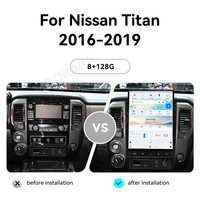 Autoradio MOOKAKA 15,6 pouces pour Nissan Titan 2016-2019, lecteur multimédia GPS de navigation, écran vertical, Android Auto, CarPlay