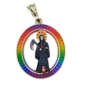 Collar con Colgante de <span class=keywords><strong>la</strong></span> Virgen María en Cobre Personalizado al por Mayor con Baño de Oro de 14K para Mujer - Product Image 1