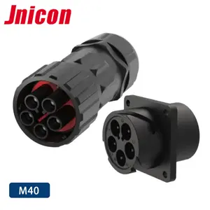 Jnicon Provide M40 Conector circular Impermeable Conector de cable de bayoneta de 5 pines